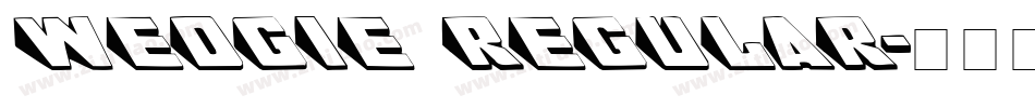 Wedgie Regular字体转换